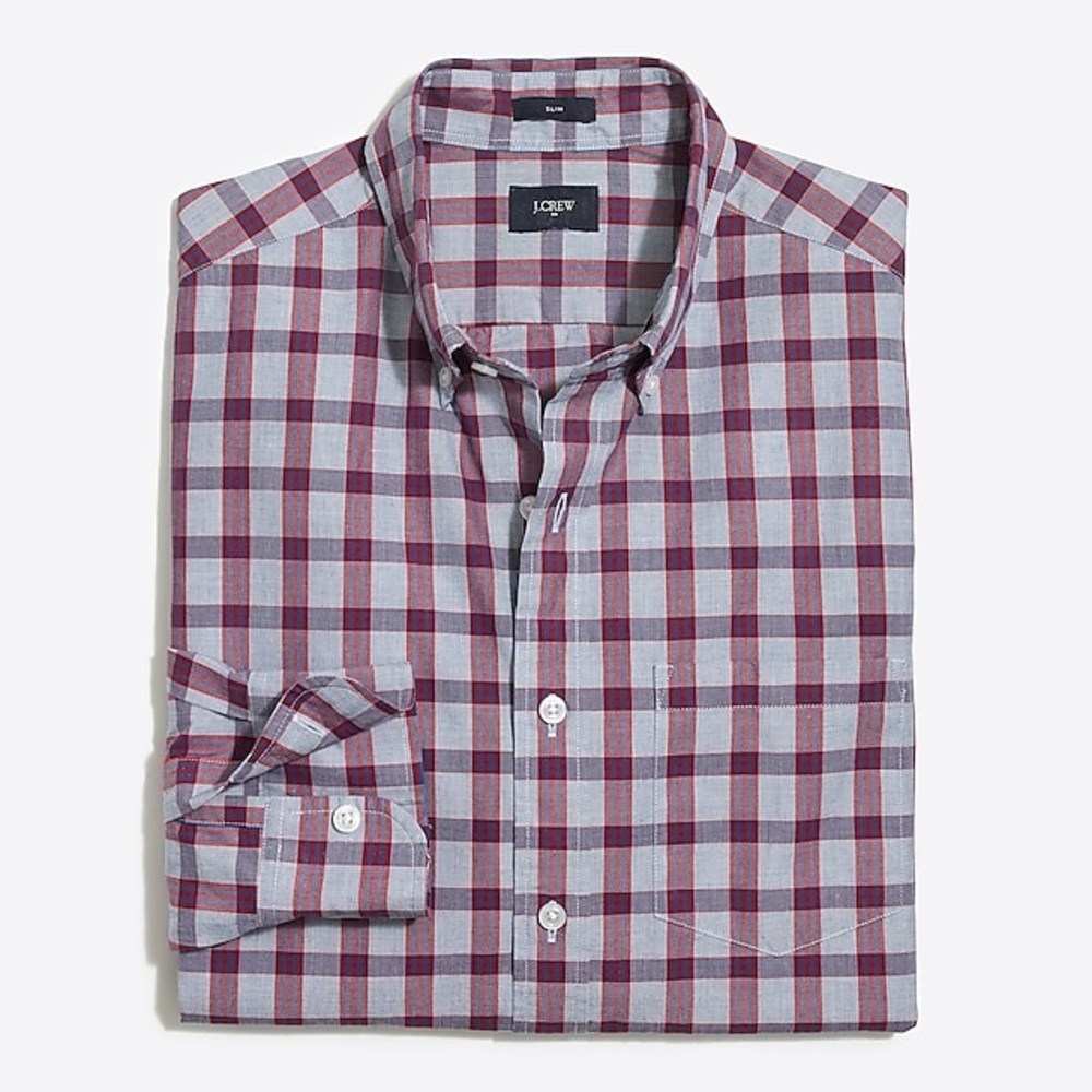 J. Crew Slim Plaid Shirt